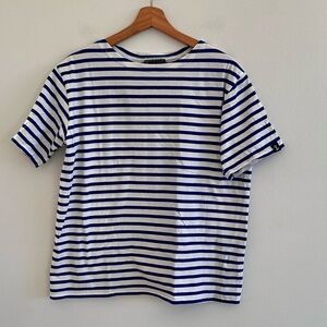 Rue de la Marine original Breton stripe sailor crew neck short sleeve t-shirt